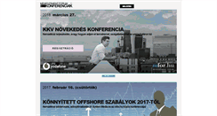 Desktop Screenshot of konferenciak.mfor.hu