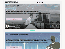 Tablet Screenshot of konferenciak.mfor.hu